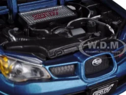 Subaru Impreza WRX STi Blue 1/24 Diecast Car Model Motormax 73330