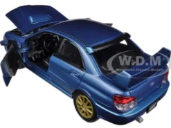 Subaru Impreza WRX STi Blue 1/24 Diecast Car Model Motormax 73330