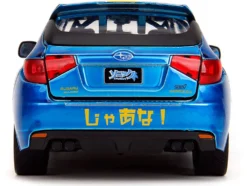 2012 Subaru Impreza WRX STI Blue Metallic with Graphics and Sonic The Hedgehog Diecast Figure