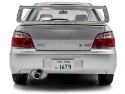 2004 Subaru Impreza WRX STI RHD (Right Hand Drive) Premium Silver Effect 1/18 Diecast Model Car by Solido