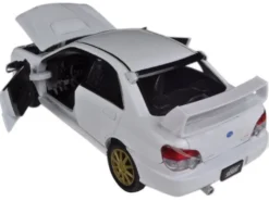 Subaru Impreza WRX STI White 1/24 Diecast Car Model Motormax 73330