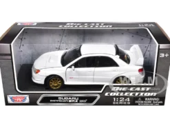 Subaru Impreza WRX STI White 1/24 Diecast Car Model Motormax 73330