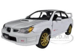 Subaru Impreza WRX STI White 1/24 Diecast Car Model Motormax 73330