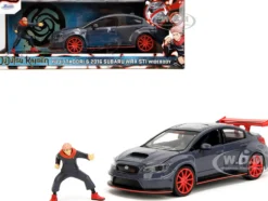 2016 Subaru WRX STI Widebody Dark Blue and Yuji Itadori Diecast Figure "Jujutsu Kaisen" (2020–2023) TV Series "Anime Hollywood Rides" Series 1/24 Diecast Model Car by Jada