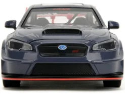 2016 Subaru WRX STI Widebody Dark Blue and Yuji Itadori Diecast Figure