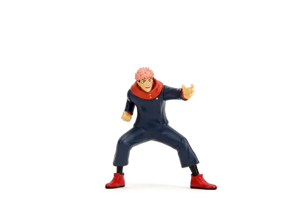 2016 Subaru WRX STI Widebody Dark Blue and Yuji Itadori Diecast Figure "Jujutsu Kaisen" (2020–2023) TV Series "Anime Hollywood Rides" Series 1/24 Diecast Model Car by Jada