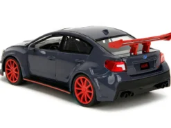 2016 Subaru WRX STI Widebody Dark Blue and Yuji Itadori Diecast Figure