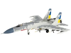 Sukhoi Su-27 Flanker Aircraft "Ukraine War" (2023) Ukrainian Air Forces 1/72 Diecast Model by JC Wings