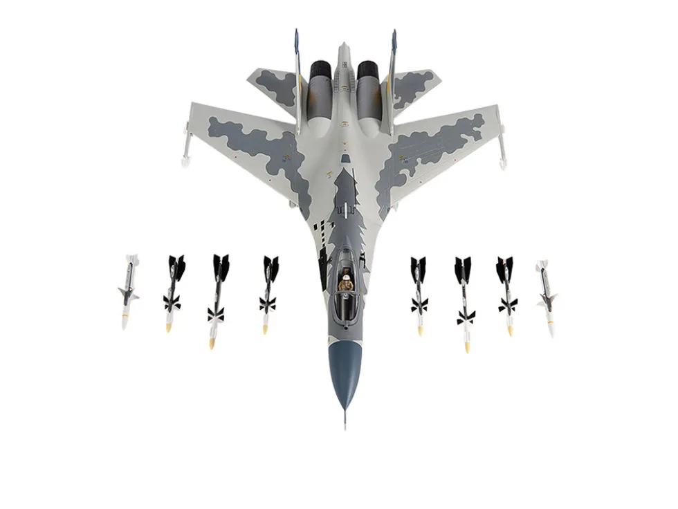 Sukhoi Su-27 Flanker Aircraft "Ukraine War" (2023) Ukrainian Air Forces 1/72 Diecast Model by JC Wings