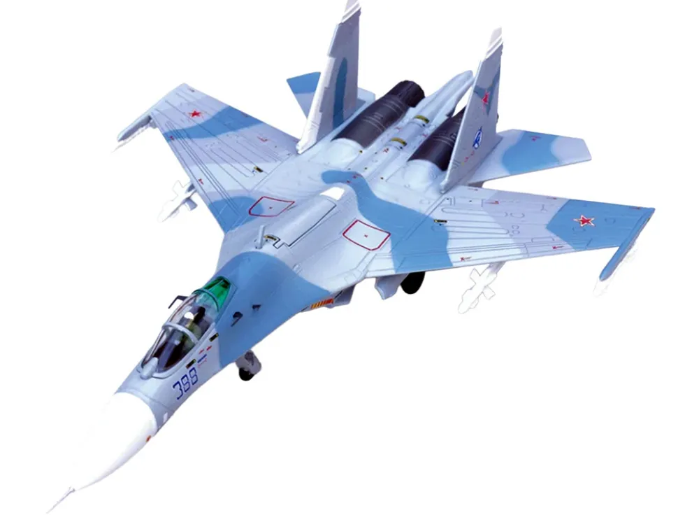 Sukhoi Su-27 Flanker-B Aircraft "Blue 388, Paris Air Show" (1989) Soviet Air Force 1/100 Diecast Model Airplane by Legion