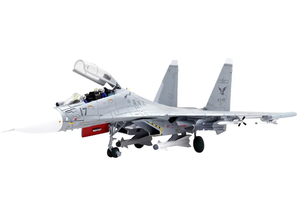 Sukhoi Su 30MKK Flanker-G Fighter Aircraft #17 People s Liberation Army PLA Naval Aviation s Sea and Air Eagle Regiment Chinese Air Force Wing Series 1/72 Diecast Model Panzerkampf 14645PE17