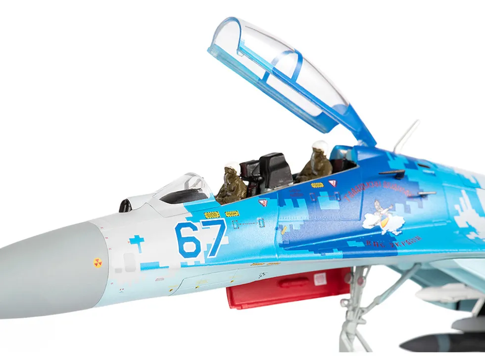Sukhoi Su-27UB Flanker Aircraft "831st Tactical Aviation Brigade" (2017) Ukrainian Air Forces 1/72 Diecast Model by JC Wings