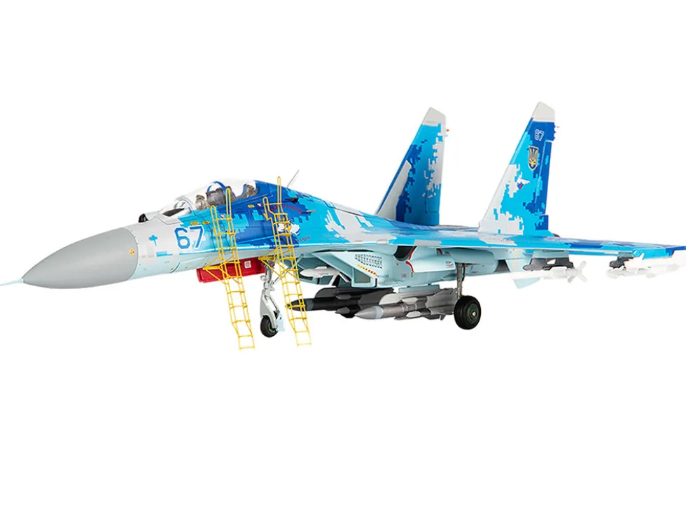 Sukhoi Su-27UB Flanker Aircraft "831st Tactical Aviation Brigade" (2017) Ukrainian Air Forces 1/72 Diecast Model by JC Wings
