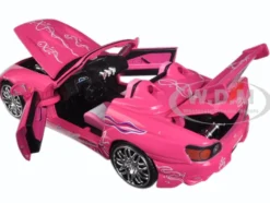 Suki's 2001 Honda S2000 Convertible Pink with Graphics