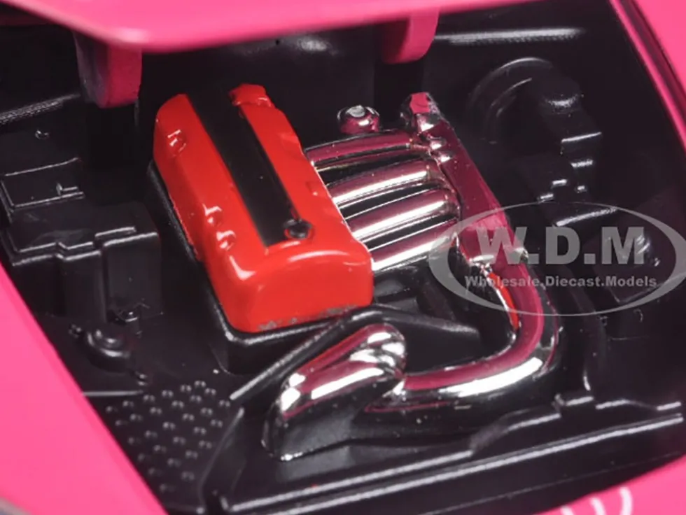 Suki's 2001 Honda S2000 Convertible Pink with Graphics "25 Years of Fast & Furious" "2 Fast 2 Furious" (2003) Movie 1/24 Diecast Model Car by Jada