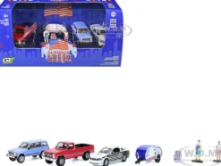 Summer Cookout Diorama Set of 7 pieces 1/64 Diecast Model Cars by Greenlight