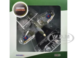 Supermarine Spitfire LF MK IXe Fighter Aircraft "TE565, 10th (Czech) Fighter Squadron, RAF Manston" Royal Air Force 1/72 Diecast Model Airplane by Oxford Diecast