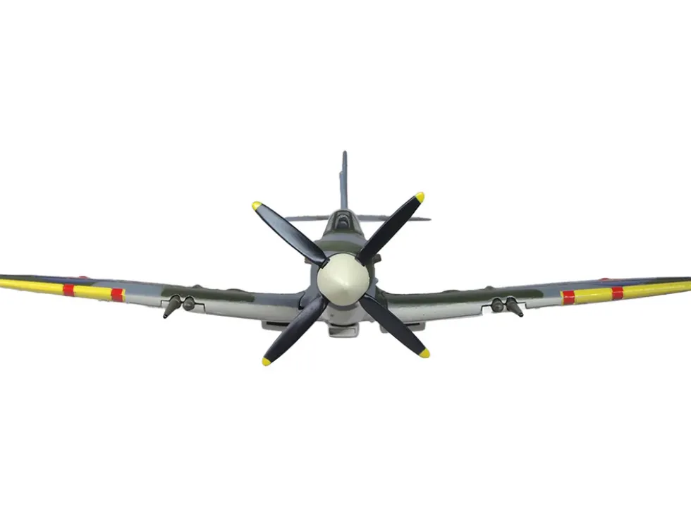 Supermarine Spitfire LF MK IXe Fighter Aircraft "TE565, 10th (Czech) Fighter Squadron, RAF Manston" Royal Air Force 1/72 Diecast Model Airplane by Oxford Diecast