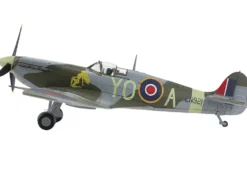 Supermarine Spitfire Mk Vb Fighter Aircraft "EN921, Flying Officer Jack Sheppard, No. 401 Squadron" (1943) Royal Canadian Air Force "Air Power Series" 1/48 Diecast Model by Hobby Master