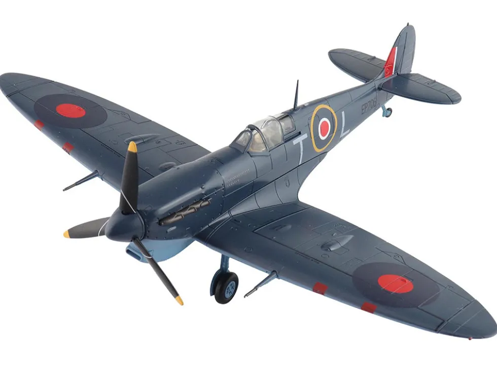 Supermarine Spitfire Mk.Vb Trop Fighter Aircraft "EP706, George Beurling, No. 249 Squadron, Malta" (1942) British Royal Air Force "Air Power Series" 1/48 Diecast Model by Hobby Master