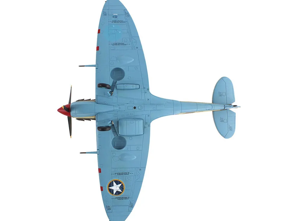 Supermarine Spitfire Mk.Vb Trop Fighter Aircraft "ER570, 4th Fighter Squadron, 52nd Fighter Group" (1943) Mediterranean Allied Coastal Air Force "Air Power Series" 1/48 Diecast Model by Hobby Master
