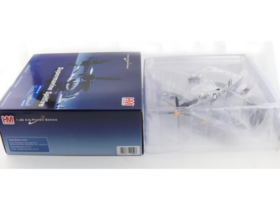 Supermarine Spitfire Mk VIII Fighter Aircraft "A53-379, Flight Lieutenant David Glaser, No. 549 Squadron, Strauss Airstrip" (1944) Royal Australian Air Force "Air Power Series" 1/48 Diecast Model by Hobby Master