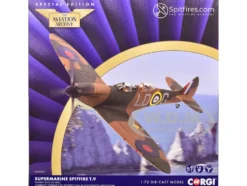 Supermarine Spitfire T.9 Aircraft "SM520, Spitfires.com, Goodwood Aerodrome" British Royal Air Force "The Aviation Archive" Series 1/72 Diecast Model by Corgi