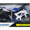 2008 Suzuki GSX-R1000 Blue Bike Motorcycle 1/12 New Ray 57003