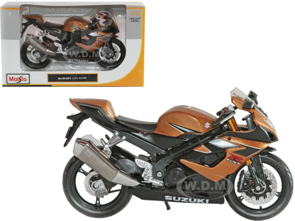 Suzuki GSX R1000 Bronze Motorcycle 1/12 Diecast Model Maisto 31106