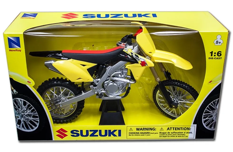 2014 Suzuki RM-Z450 Bike Motorcycle 1/6 Model New Ray 49473