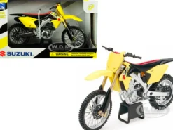 Suzuki RM-Z450 Yellow 1/12 Motorcycle Model New Ray 57643