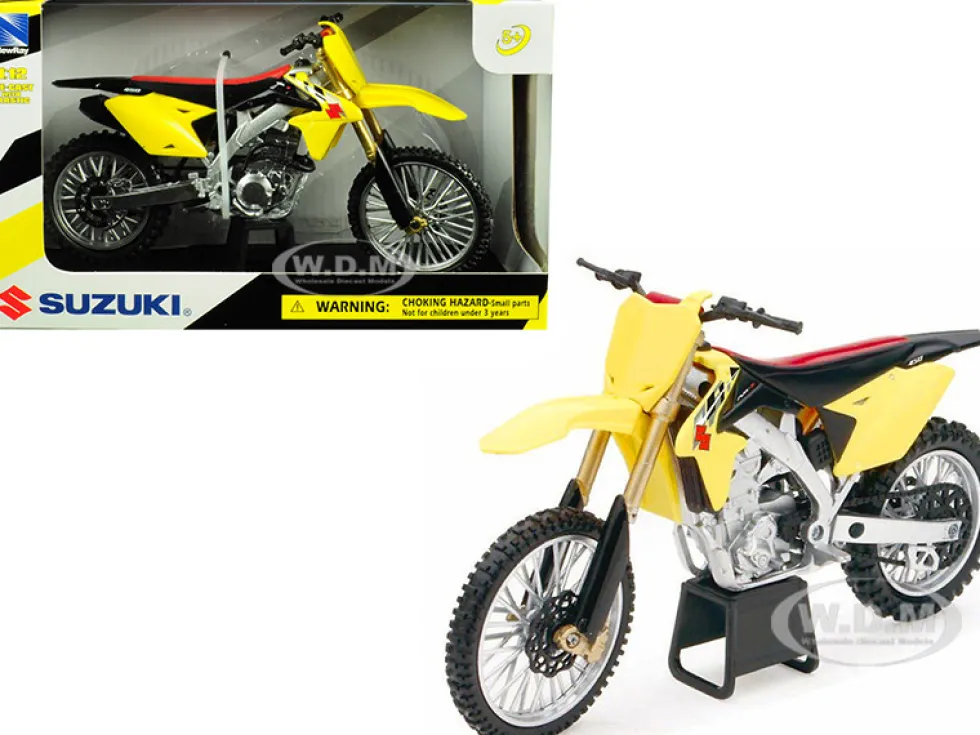 Suzuki RM-Z450 Yellow 1/12 Motorcycle Model New Ray 57643