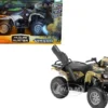 Suzuki Vinson 4x4 500 Quad Runner Green ATV Motorcycle 1/12 Diecast Model New Ray 42903 A