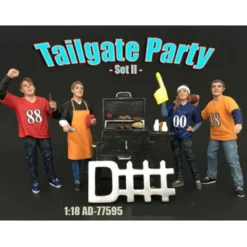 Tailgate Party Set II 4 Piece Figure Set For 1:18 Scale Models American Diorama 77595
