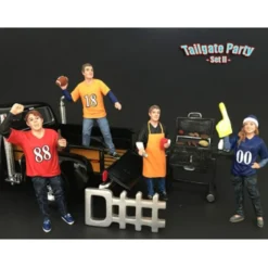 Tailgate Party Set II 4 Piece Figure Set For 1:24 Scale Models American Diorama 77596