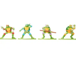 Teenage Mutant Ninja Turtles Turtle Lair Diorama Set with Figures and Party Wagon Nano Scene Series Model Jada 34679