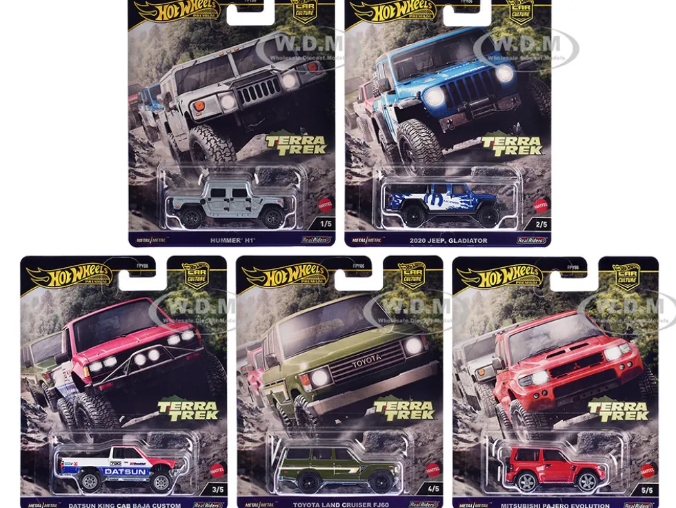 Terra Trek 5 piece Set "Car Culture" 2024 Series C Diecast Model Cars by Hot Wheels