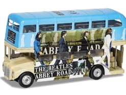 The Beatles London Double Decker Bus "Abbey Road" Blue and Beige Diecast Model Car by Corgi