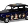 The Beatles London Taxi RHD (Right Hand Drive) "Lady Madonna" Black and Dark Blue with Graphics Diecast Model Car by Corgi