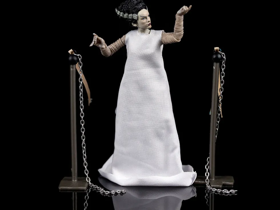 The Bride of Frankenstein 6" Moveable Figurine Chains Alternate Head Hands Universal Monsters Series Jada 31960