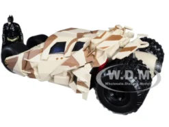 The Dark Knight Batmobile Batman Diecast Figure Camouflage Version DC Comics Series 1/24 Diecast Model Car Jada 98543