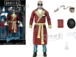 The Invisible Man 6 Moveable Figure Accessories Alternate Head Hands Universal Monsters Series Jada 33776