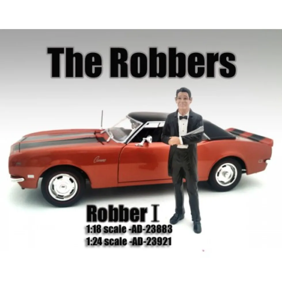 The Robbers 4 Piece Figure Set For 1:18 Scale Models American Diorama 23883-23884-23885-23886