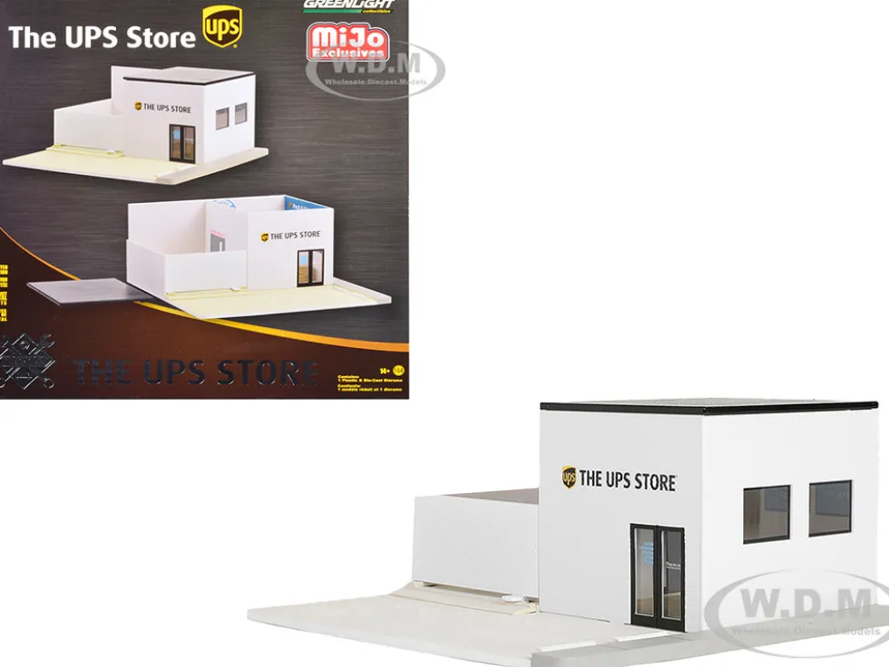 The UPS Store Diorama Mechanic s Corner for 1/64 Scale Models Greenlight 51491