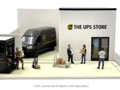 The UPS Store Diorama Mechanic s Corner for 1/64 Scale Models Greenlight 51491