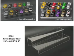 2 Tier Acrylic Stand Riser Mijo Exclusives for 1/64 Scale Models MJ13004