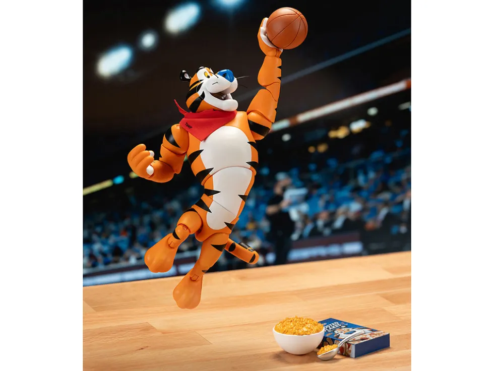Tony the Tiger 6.75" Moveable Figure with Alternate Hands and Accessories "Kellogg's Frosted Flakes" Model by Jada