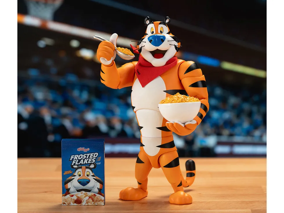 Tony the Tiger 6.75" Moveable Figure with Alternate Hands and Accessories "Kellogg's Frosted Flakes" Model by Jada