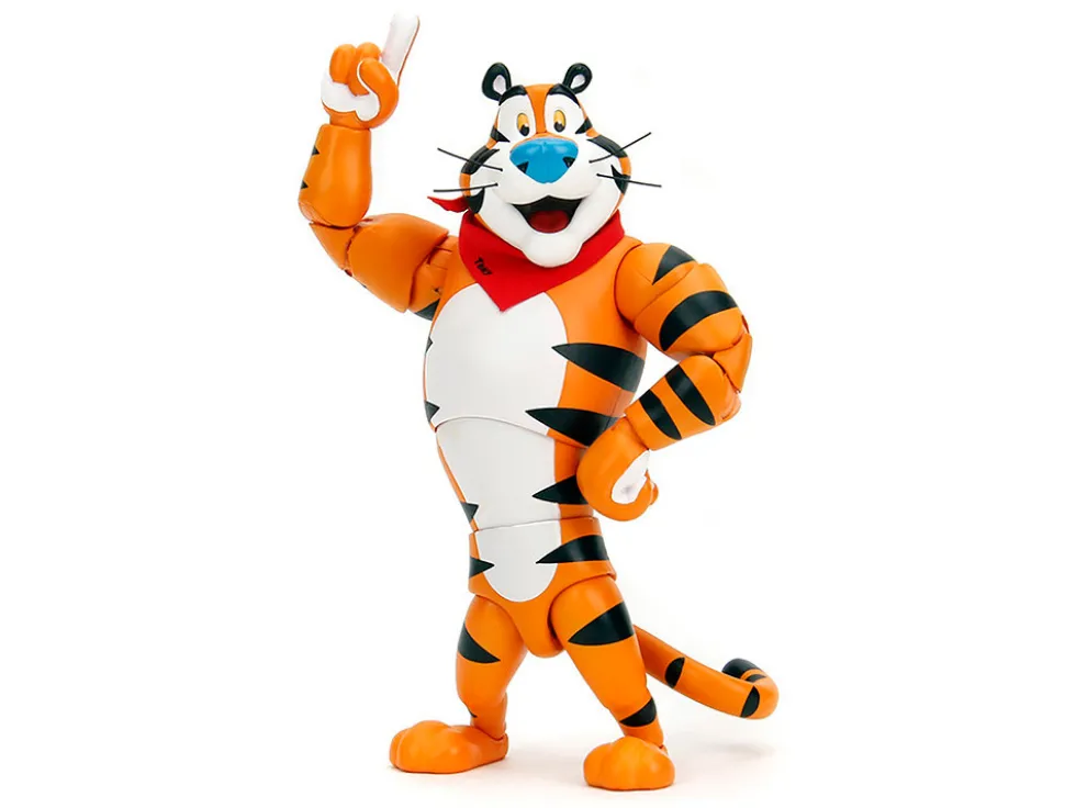 Tony the Tiger 6.75" Moveable Figure with Alternate Hands and Accessories "Kellogg's Frosted Flakes" Model by Jada