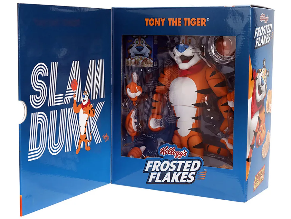 Tony the Tiger 6.75" Moveable Figure with Alternate Hands and Accessories "Kellogg's Frosted Flakes" Model by Jada